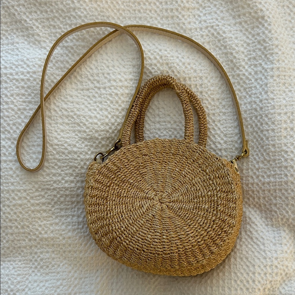 Clare V. Mini Alice Raffia Bag